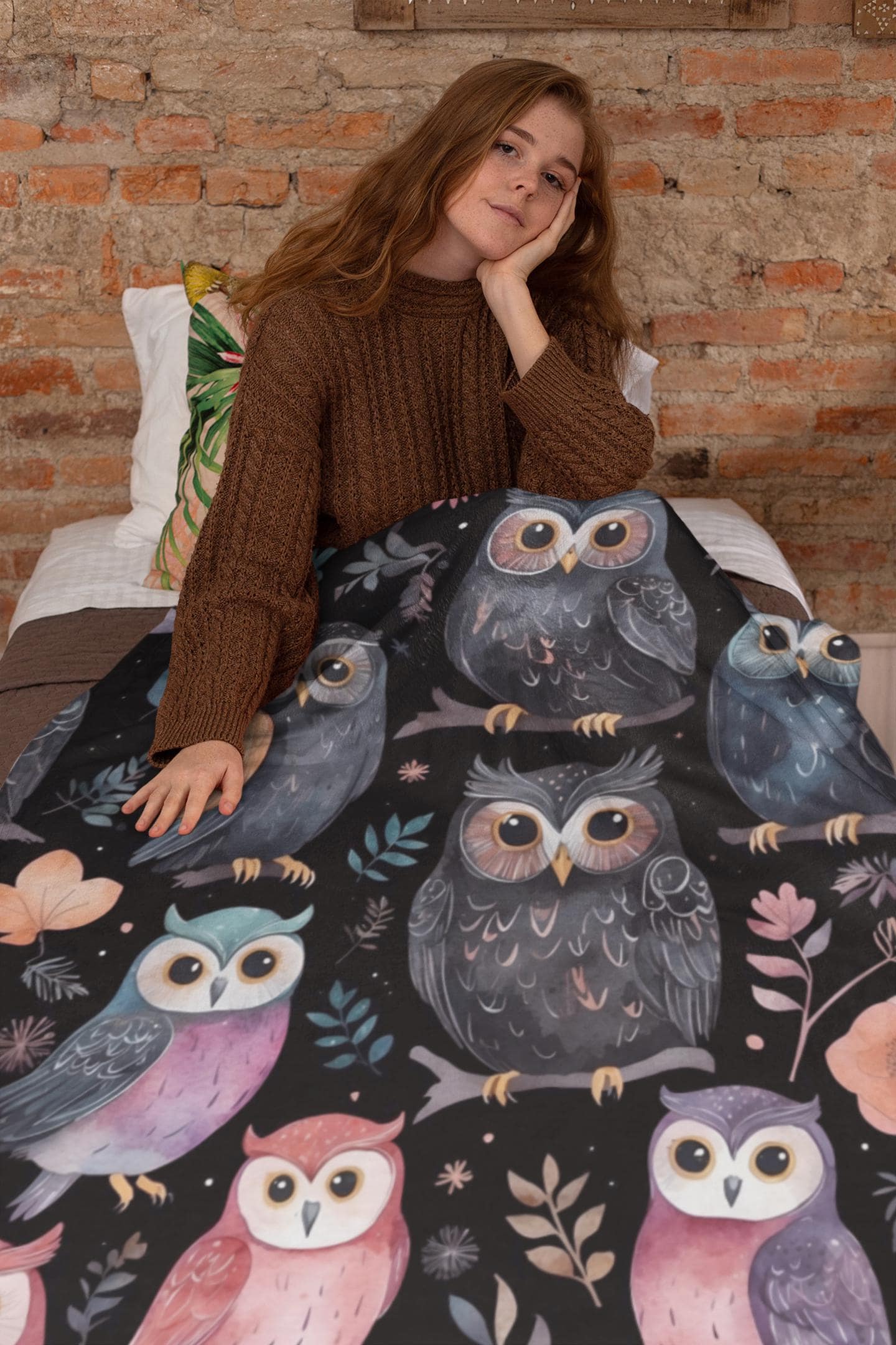 Coperta In Pile Con Stampa Di Gufo 3D Per Bambini, Ragazzi - Foto 8