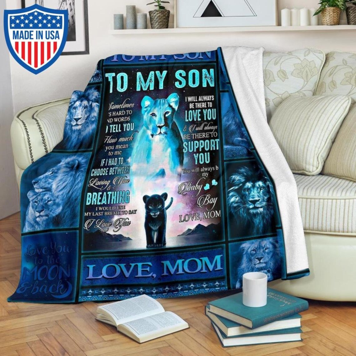 To My Son Blanket II Etsy