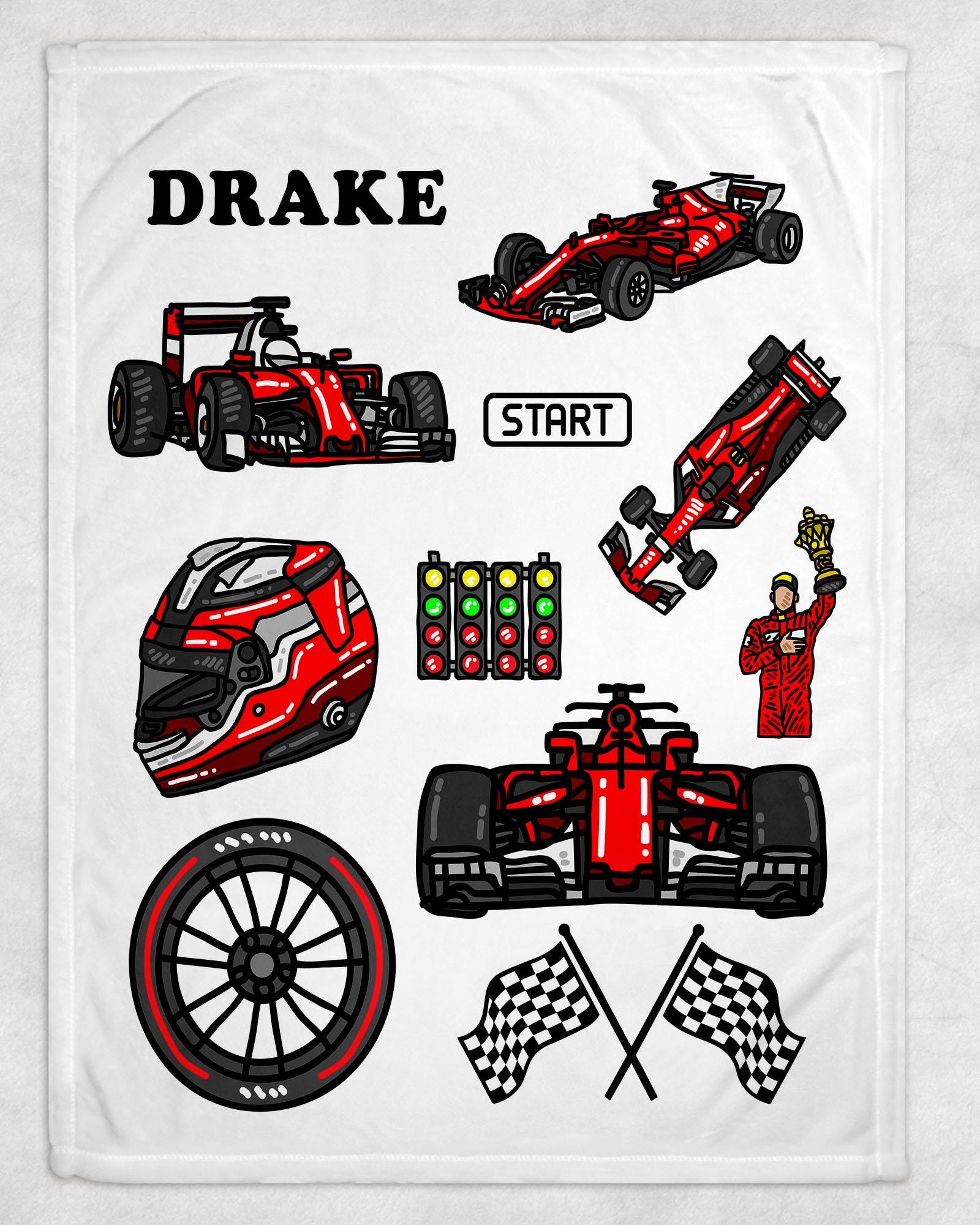 Ferrari Blanket - Etsy