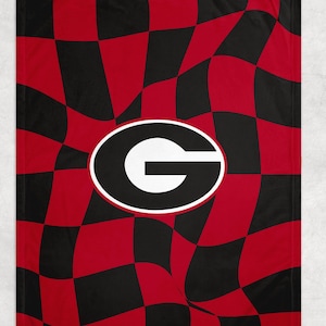 Georgia Football blanket, university of Georgia blanket, Georgia football throw, warm plush fleece throw blanket, football blanket
