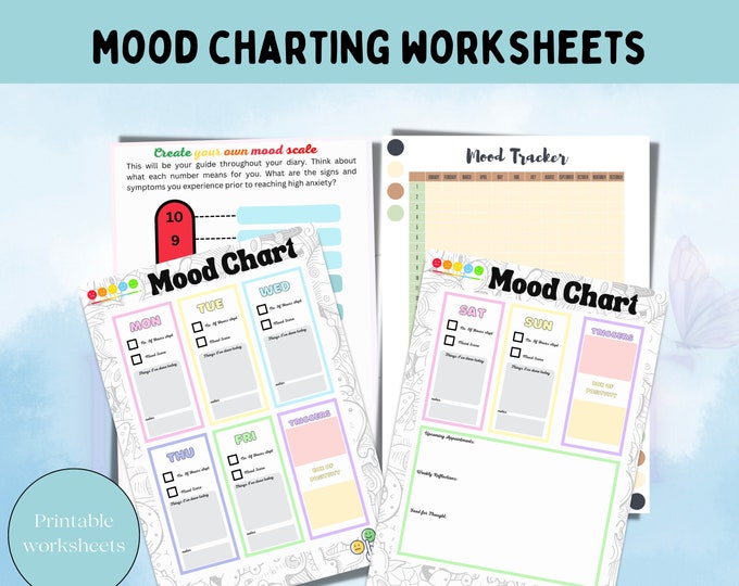 Mood Chart and  Mood Tracker Journal