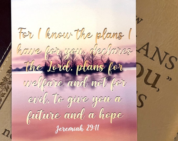 Jeremiah 29:11 Scripture Wall Art