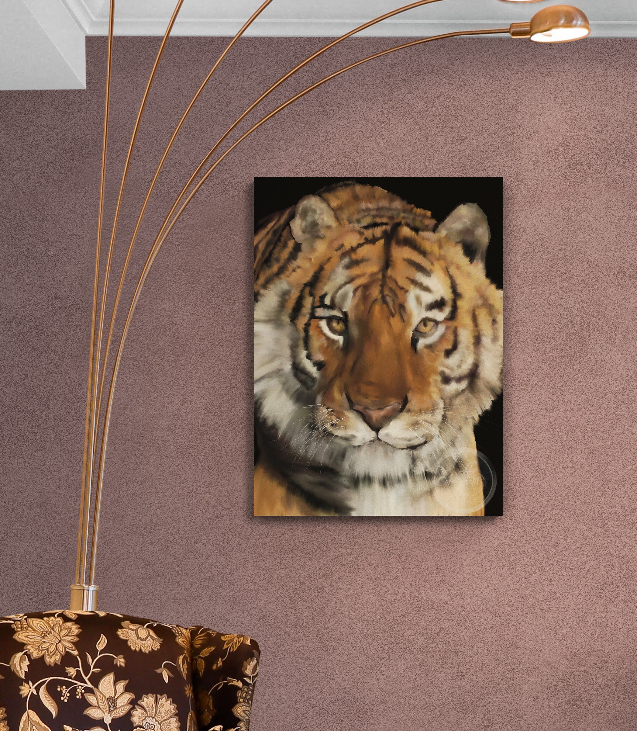 Tiger Painting Bengal Tiger Art Print Watercolour and Etsy UK