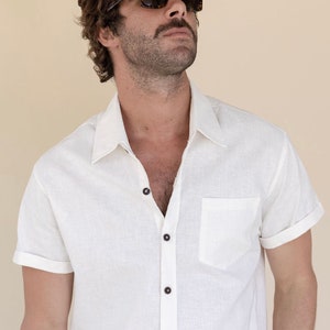 White Hemp Button Down Shirt Kidsofhemp