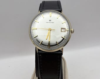 Hamilton Men's Vintage 1966 Dateline S-675 Manual Wind 10k RGP