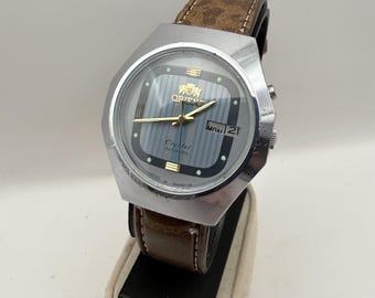 Orient Men's Vintage Crystal Automatic Blue Dial 469A08-GB CA