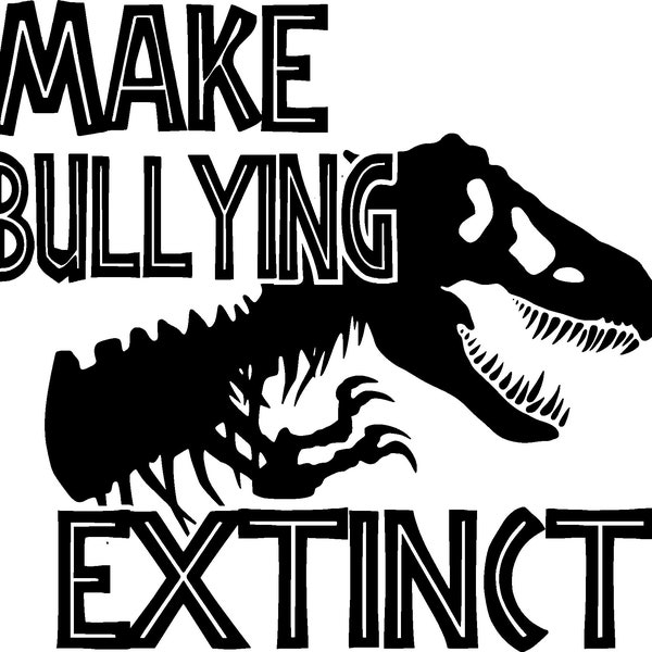 make bullying extinct, png file, dinosaur png, pink shit day png,