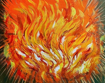 profetische kunstdruk - Vuur