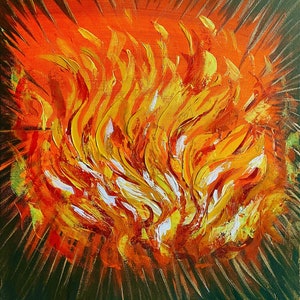 prophetic art printing--Fire
