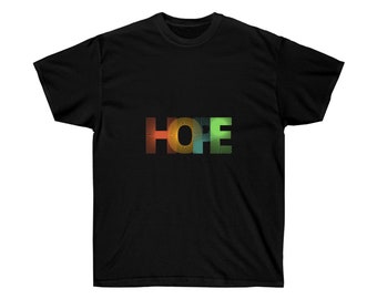 HOPE-Christian Tee, Christian T-Shirts, Faith Shirt, Religieus Shirt, Jezus Shirt---Unisex Ultra Cotton Tee- Christelijk geschenk, geloofsgeschenk