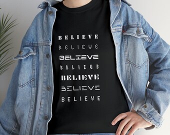GELOOF-christelijk shirt, geloof shirt, religieus shirt, religieus geschenk, christelijk cadeau, Jezus shirt---Unisex Heavy Cotton Tee