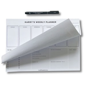 Personalised Dental Student 52 Weekly Un-dated Tear-off Planner Notepads