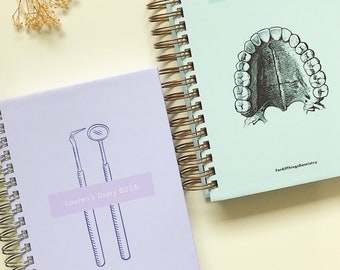 student planner ut 12 Month Dental Diary - Personalised A5 Academic Planner For Dental + Hygiene Therapy Students