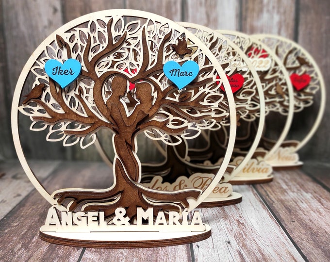 Personalized Tree of Life in Wood. - Etsy