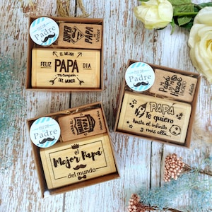 Father's Day gift, a personalized wooden magnet opener for Super Dad, an original gift to dad, ore grandfather, is a useful detail