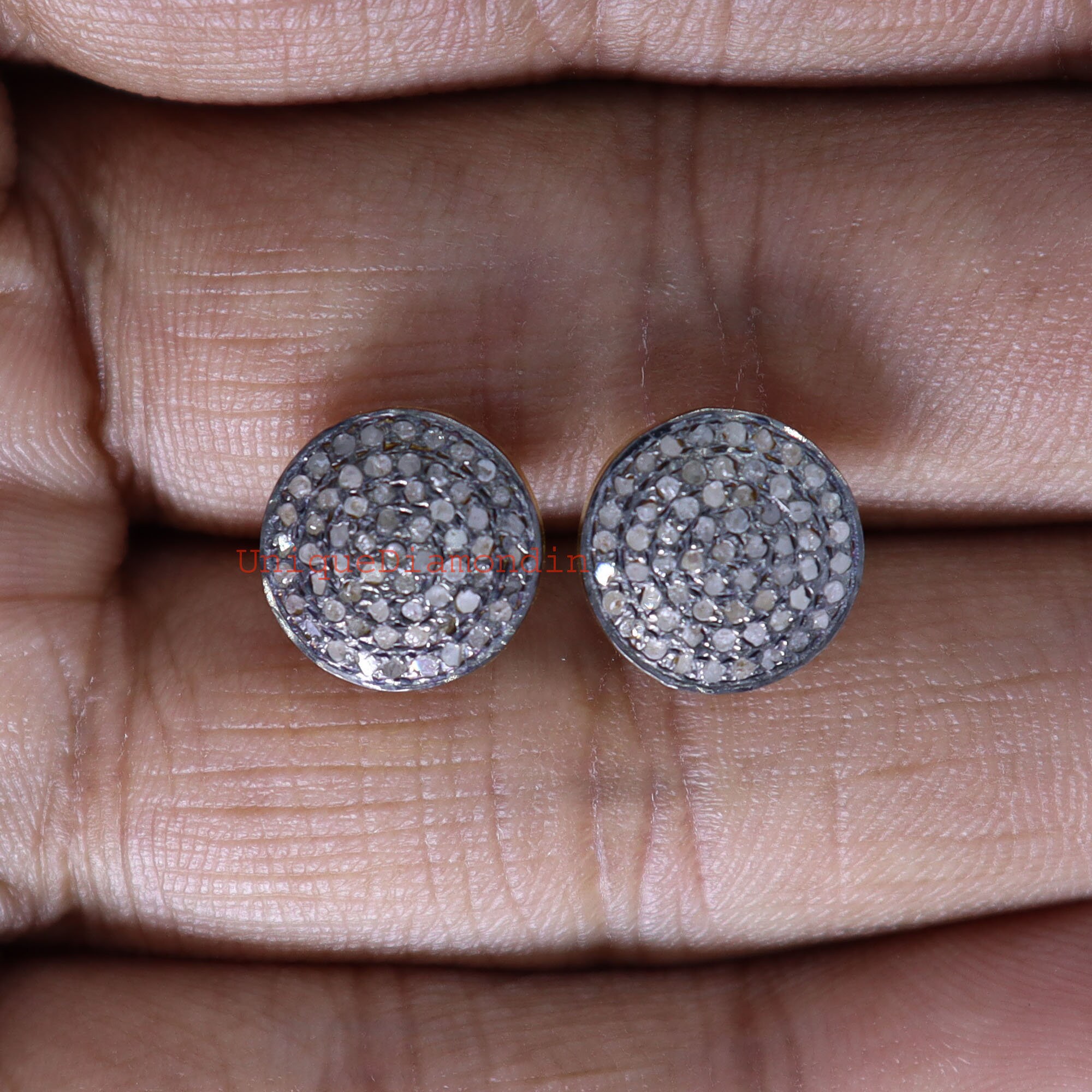 Boucles D'oreilles Clous Diamants 0,94 Ct Or 18K Rond Brillant - Neuves Certifiées