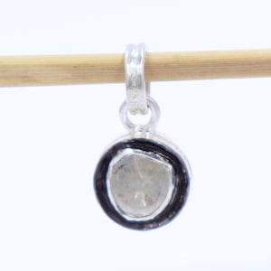 Natural polki diamond pendant, 925 starling silver Handmade Pendants, Gift item polki pendant Necklace, Anniversary gift item, gift for her,