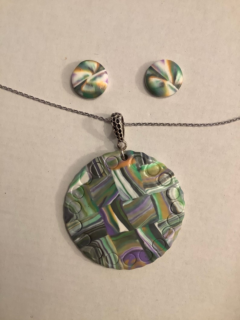 unique earring and pendant set Necklace /& Earrings set Handmade in Sherwood Forest and designed to make a statement Large Gift box inc