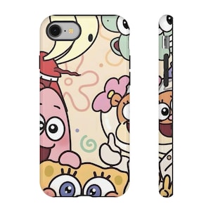 Cute SpongeBob Phone Case, Fun Character Cell Phone Cover, Perfect Gift for Kids and Fans, Funny Cartoon Style, Unique Accessory