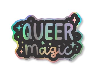 Queer Magic Holographic vinyl sticker