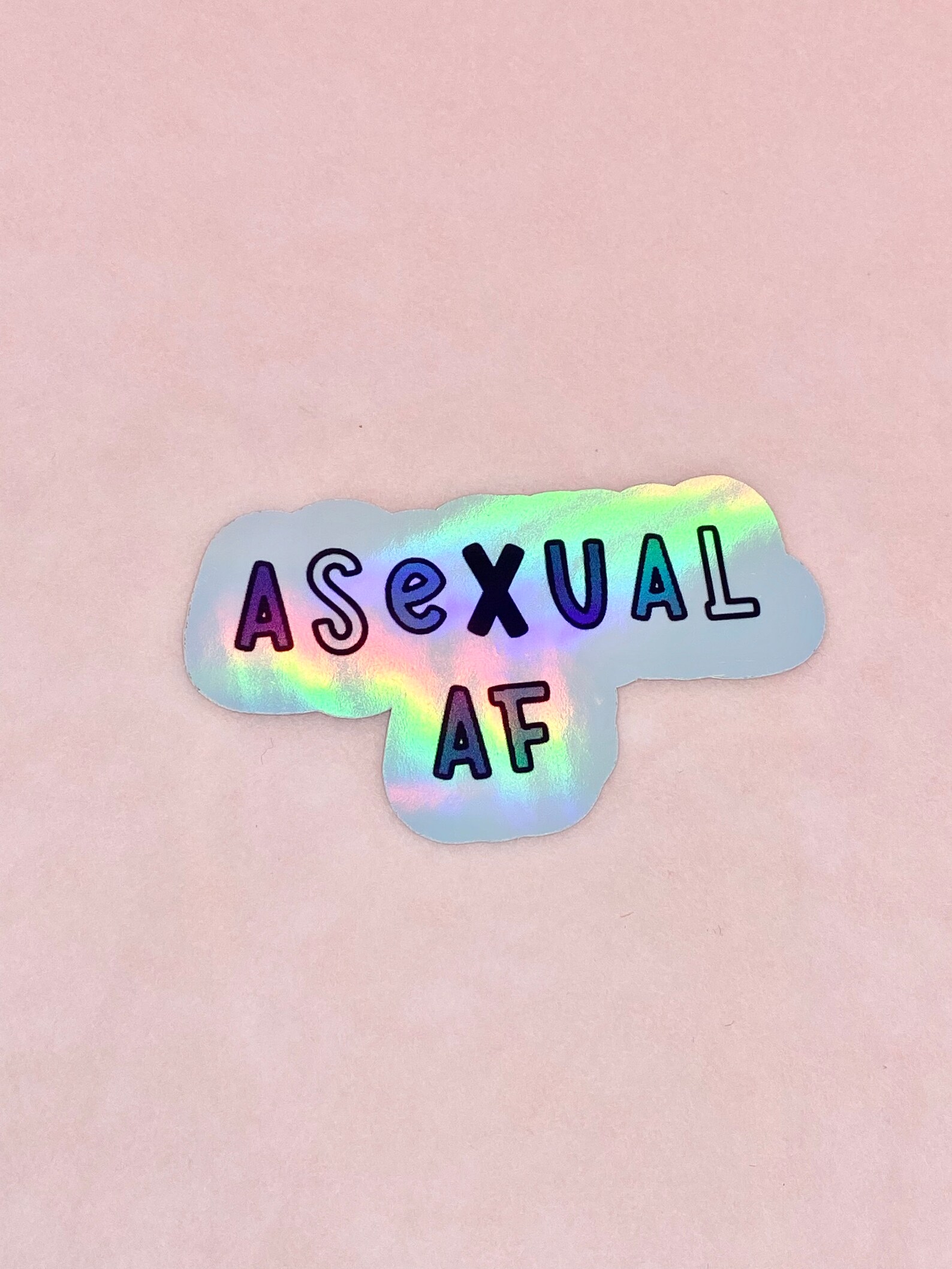Asexual Sticker Holographic Vinyl Sticker Lgbtq Stickers - Etsy