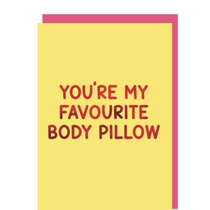 Tu es ma carte de voeux préférée, une carte romantique amusante, un mot d'amour confortable pour un partenaire, la Saint-Valentin ou un anniversaire