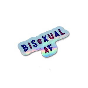 Adesivo bisessuale, adesivo olografico in vinile, adesivi lgbtq, adesivi pride, adesivi queer