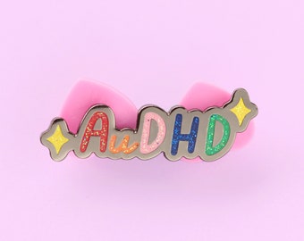 AuDHD enamel pin, adhd autism acceptance badge,neurodiversity pride, neurodivergent pin, autism gifts, actually autistic pride, sticker pack