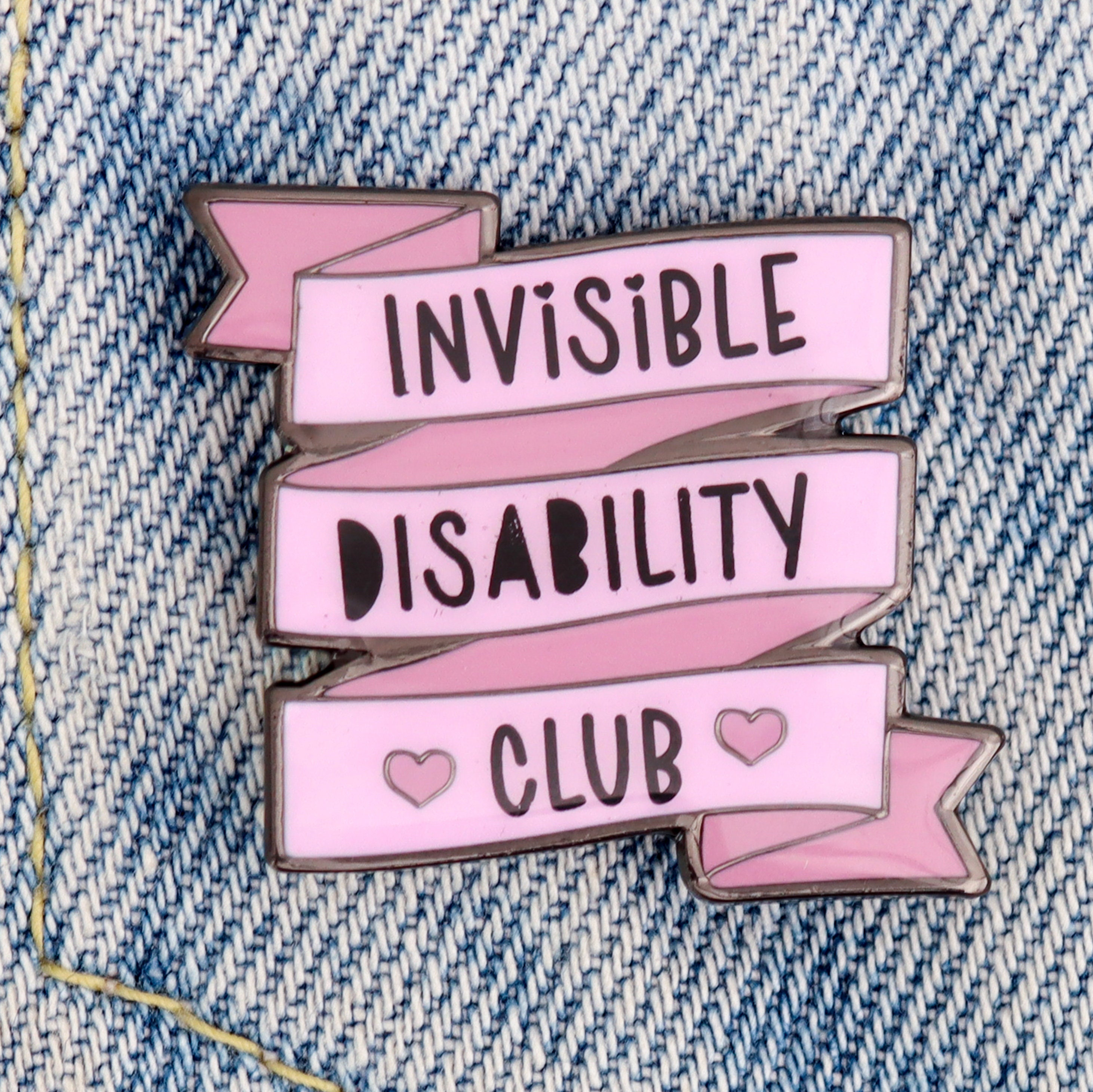 Invisible Disability Club Enamel Pin, Hidden Illness Awareness, Mental ...