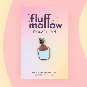 Emaille pins kawaii aardappelplanter, cadeau voor pinverzamelaars, schattige aardappelpin, tuincadeau, leuk foodiecadeau, kawaiicadeaus, schattige plantpin