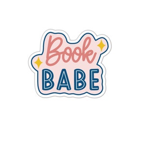 Buch Babe Vinyl Aufkleber | Bücherwurm | Buchliebhaber Geschenk | Kindle Kobo Cover Aufkleber | Smut Romanze Reader | Leser werden lesen | Booktok