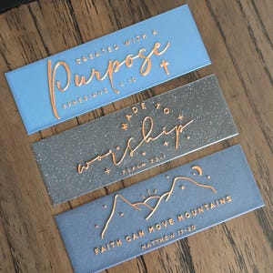 Bible Verse Bookmarks (set of 3)