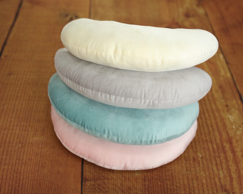 Plush Crescent Moon Pillow Props for Newborn Photography Soft Moon Cushion Props Set Newborn Moon Prop Newborn Moon Pillow