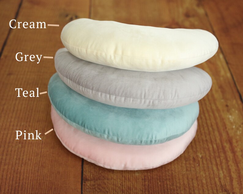 Plush Crescent Moon Pillow Props for Newborn Photography Soft Moon Cushion Props Set Newborn Moon Prop Newborn Moon Pillow