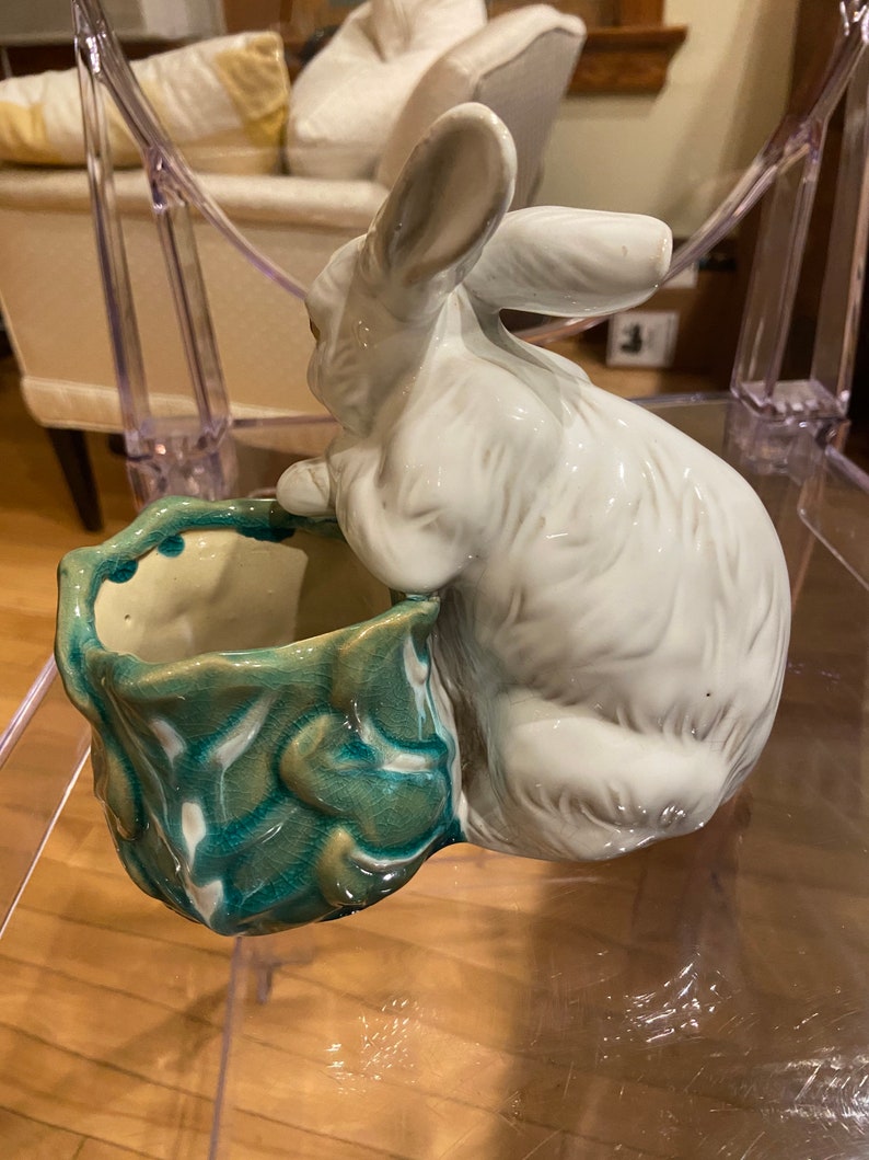Ceramic Bunny Cachepot