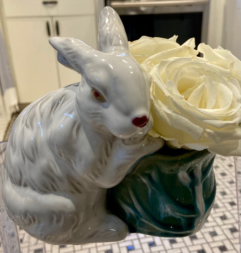 Ceramic Bunny Cachepot