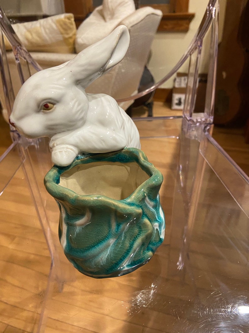 Ceramic Bunny Cachepot