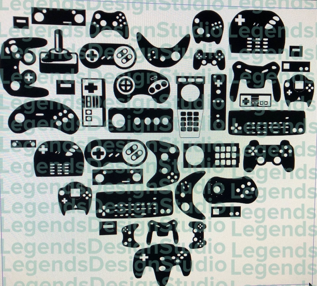 Video Game Controller Heart SVG Etsy
