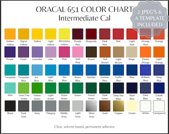 pdf oracal 651 color chart