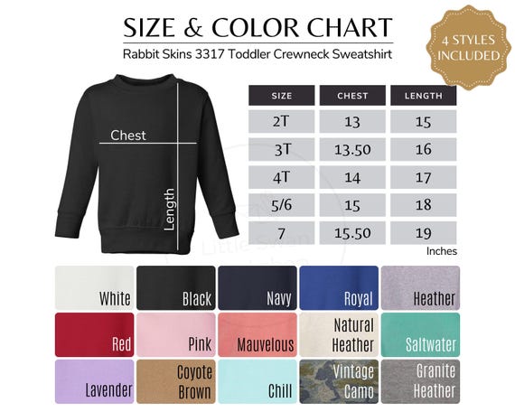 【2plan】Usual Coloring Sweatshirt Gildan 18000 G180 Color Chart JPEG + PNG | 4 Files | G180