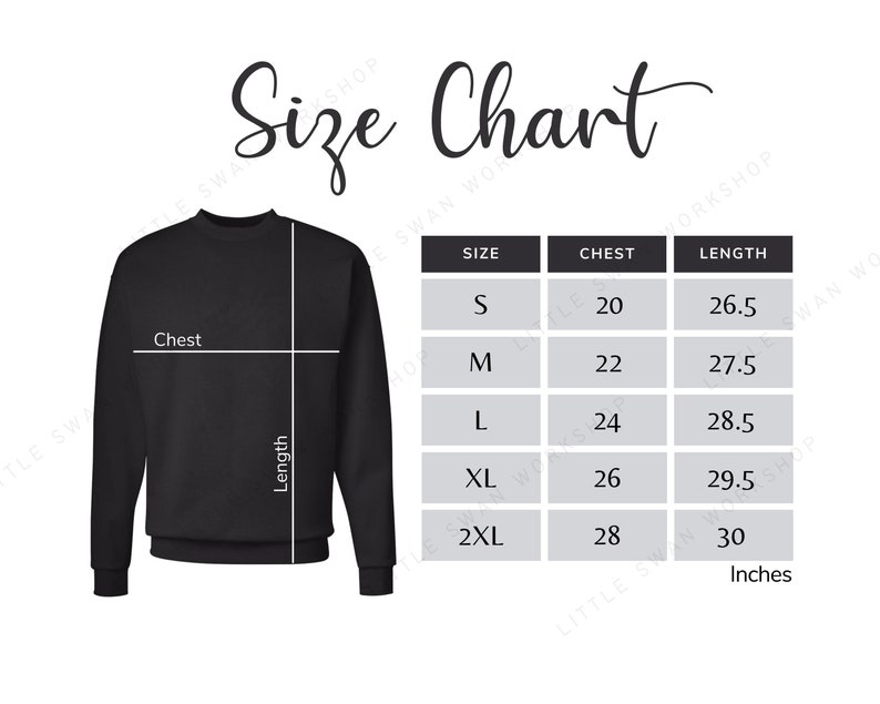 Hanes P160 Size Chart, Ecosmart Sweatshirt Size Guide, P 160 Sizing