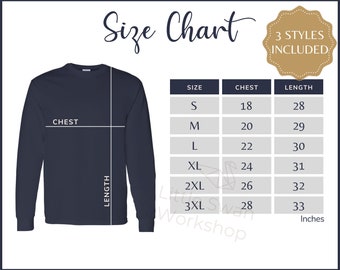 Gildan Size Chart for Youth & Adults | T-shirt Size Chart & More