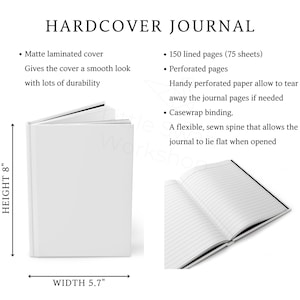 Hardcover dagboek mat maattabel, maattabel notebook, 5 achtergrondkleuren inbegrepen