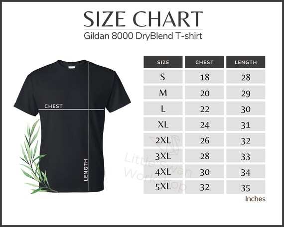 Gildan unisex crewneck size chart new arrivals