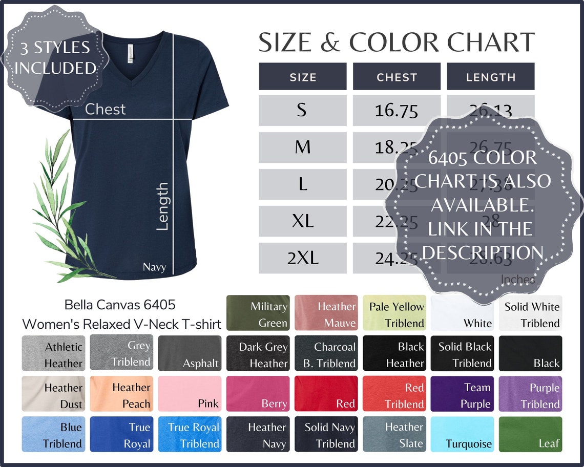 bella tees sizing