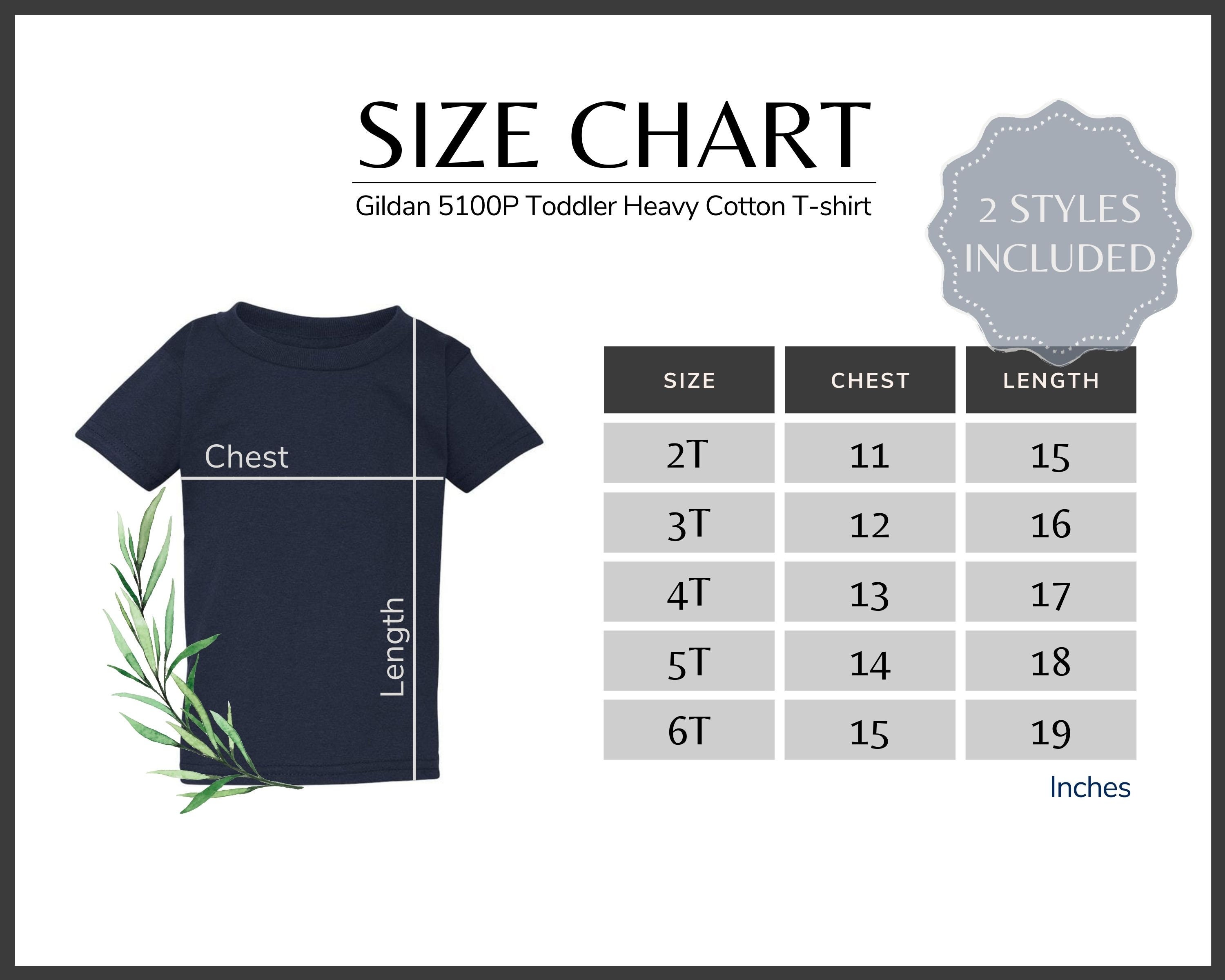 Gildan Youth Shirts Size Chart