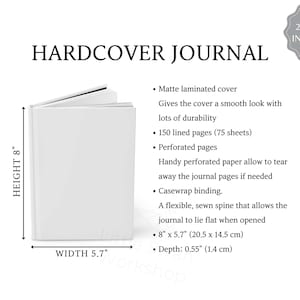 Hardcover dagboek mat maattabel, maattabel notebook, 2 versies inbegrepen