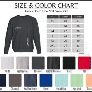 Tultex 340 Color Chart 340 Tultex Sweatshirt Every Color and - Etsy