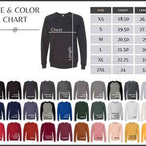 m&o size chart