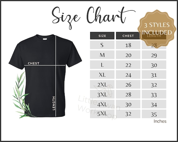 Dri fit shirt size guide top